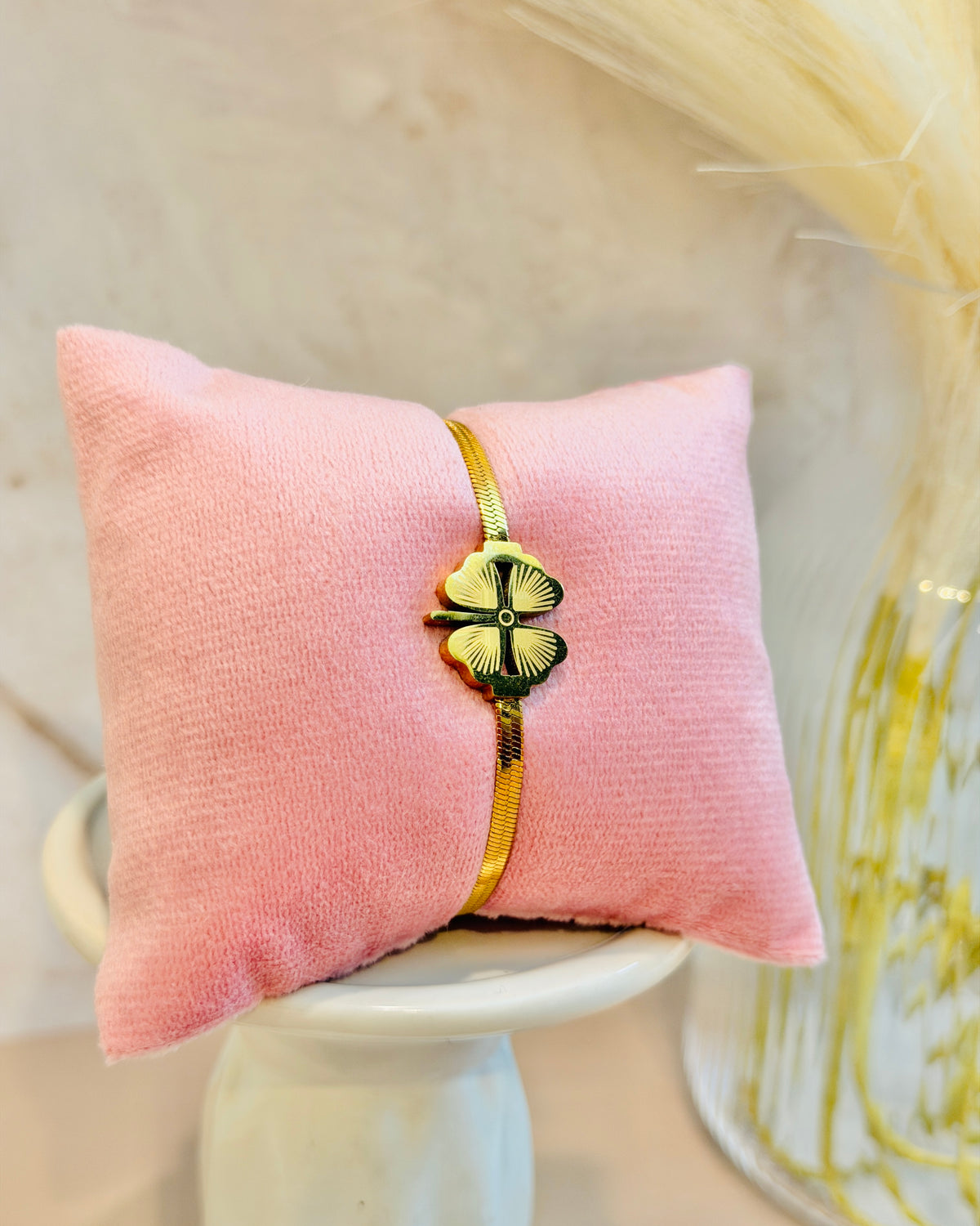 Serendipity| 18k Gold Plated| Anti Tarnish Clover Bracelet