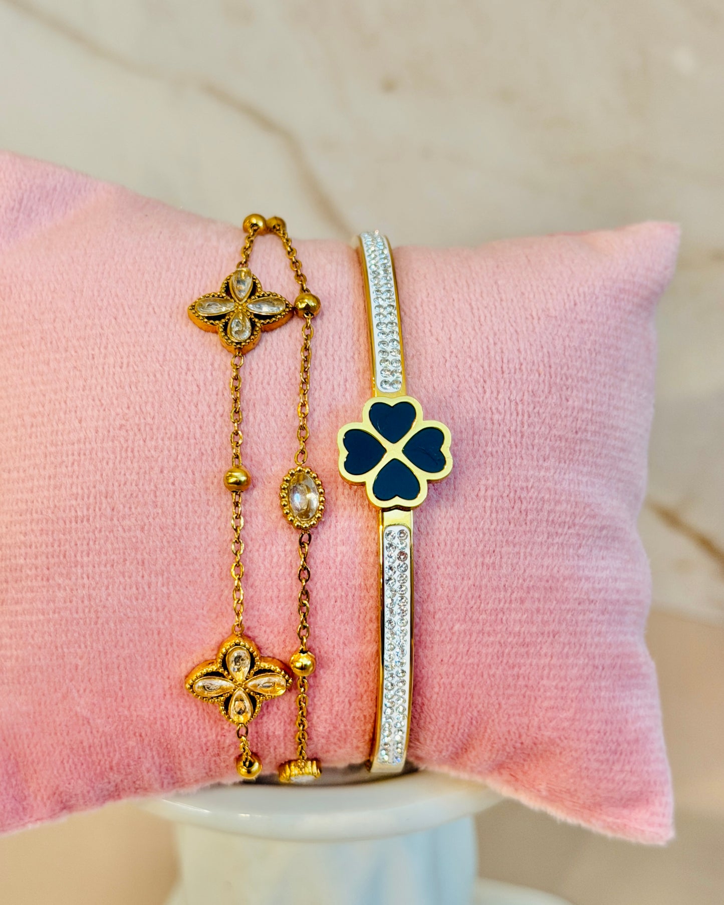 Golden Grace Stack | 18k Gold Plated| Anti Tarnish Bracelet Stack