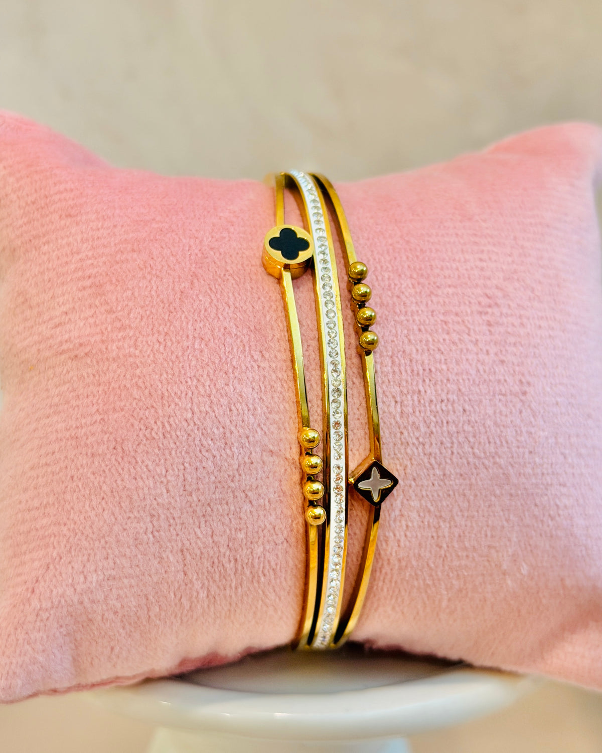 Jubilee| 18k Gold Plated| Anti Tarnish Clover Bracelet