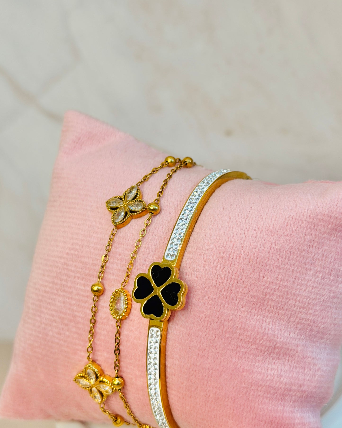 Golden Grace Stack | 18k Gold Plated| Anti Tarnish Bracelet Stack