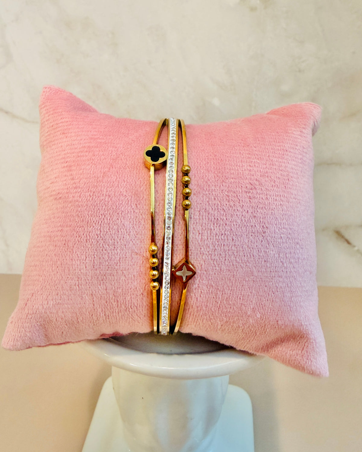 Jubilee| 18k Gold Plated| Anti Tarnish Clover Bracelet