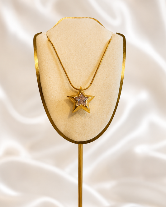 Polaris| 18k Gold Plated| Anti Tarnish Star Pendant
